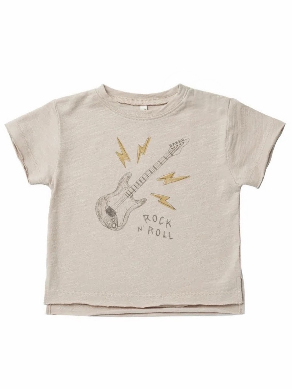 NEW Rylee + Cru raw edge t-shirt, guitar, size 4-5y